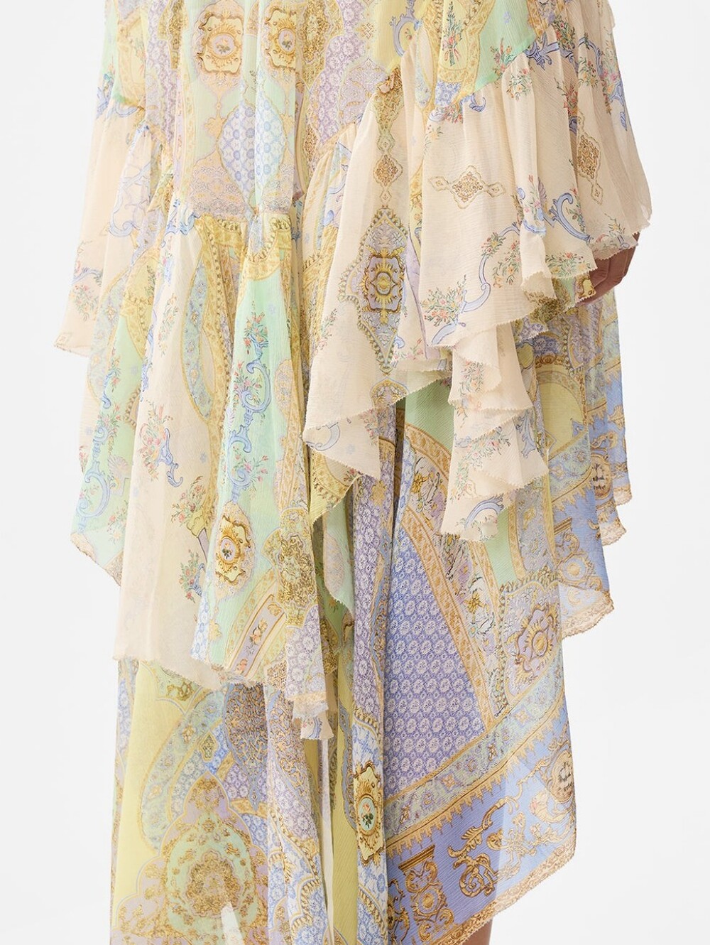 Camilla ruffle high low dress with long sleevein East of istanbul - Picture 6 of 16